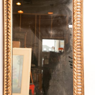 53   Wall mirror - gilt and pierced       plaster frame.   Early 20th  century.  